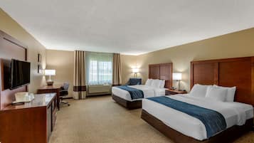 Standard Room, 2 Queen Beds, Non Smoking | Desk, soundproofing, iron/ironing board, free WiFi