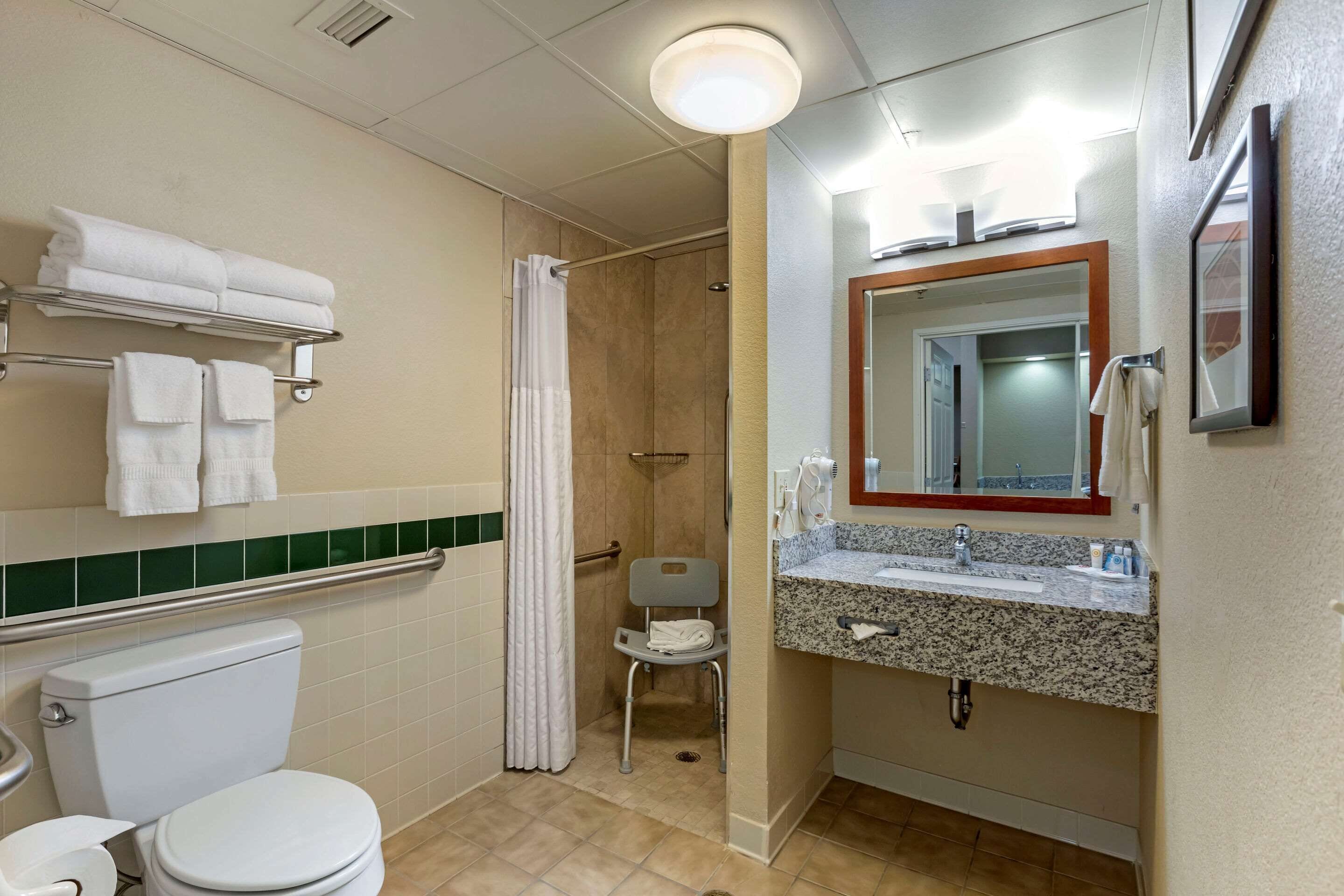 room, 2 queen beds, accessible, non smoking | bathroom | free toiletries, hair dryer, towels
