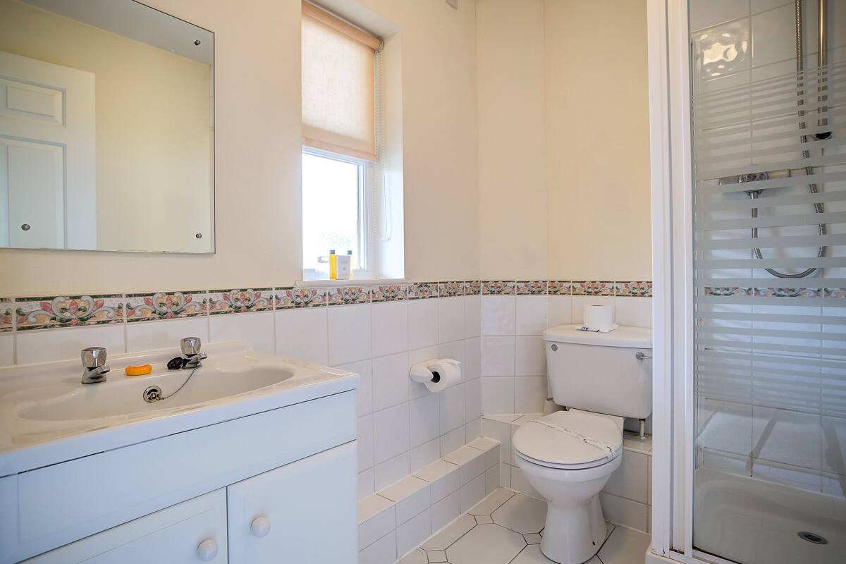 free toiletries, hair dryer, bathrobes, towels