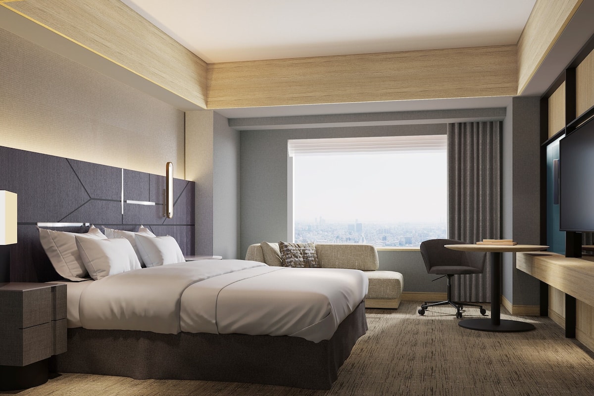 1 habitación, ropa de cama de alta calidad, cubrecamas y minibar