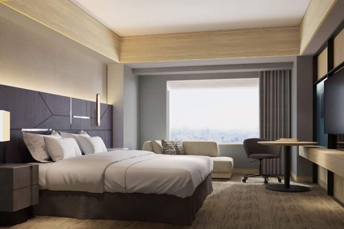 1 habitación, ropa de cama de alta calidad, cubrecamas y minibar