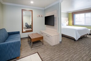 1 Schlafzimmer, Zimmersafe, Schreibtisch, laptopgeeigneter Arbeitsplatz