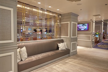 Sitting area in hotel lobby at California Hotel and Casino