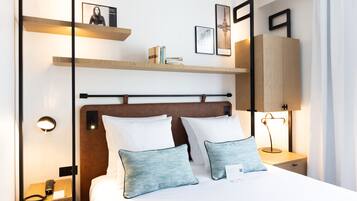 Premium bedding, minibar, in-room safe, desk