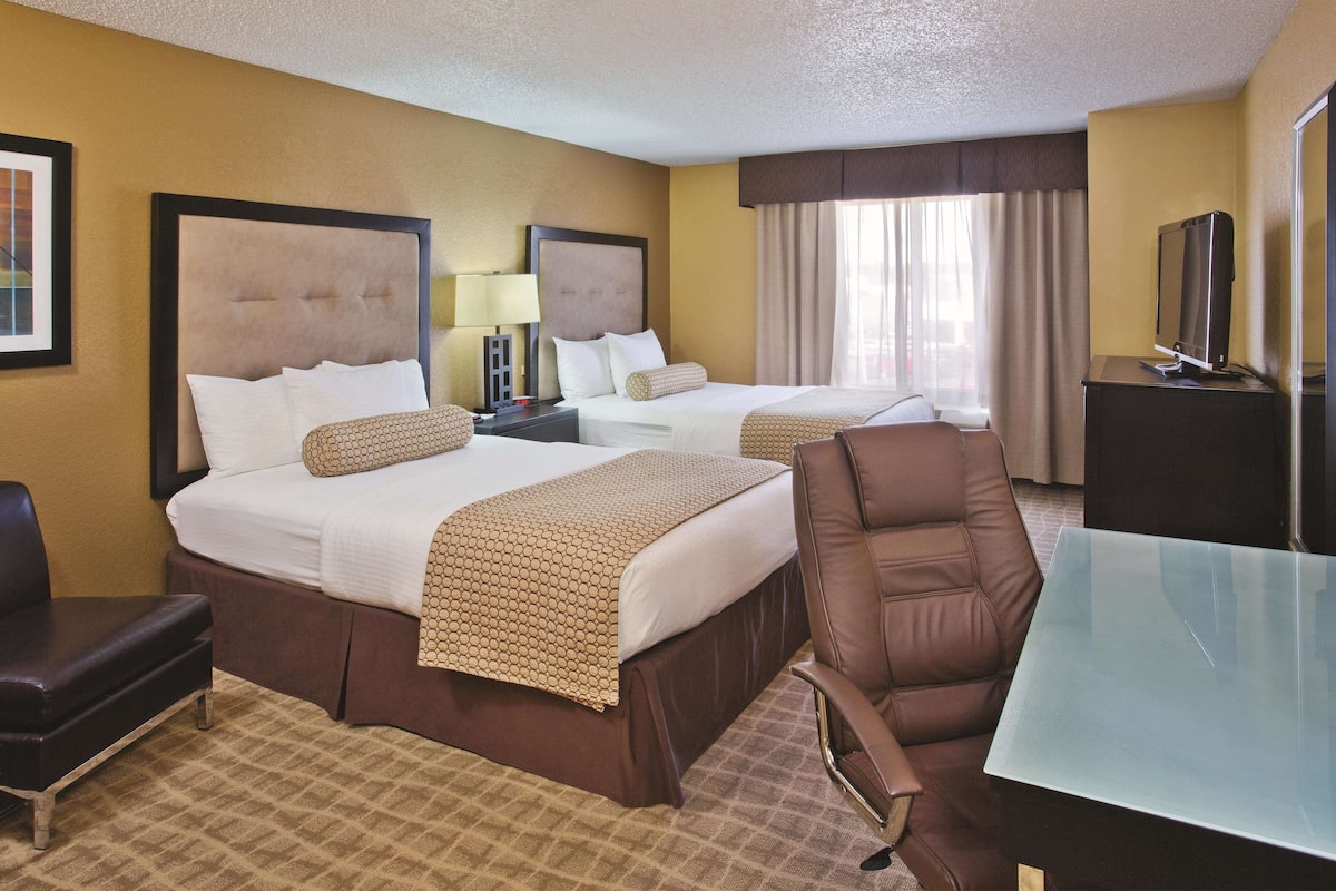 Room, 2 Double Beds, Non Smoking | Premium bedding, desk, iron/ironing board, free cribs/infant beds