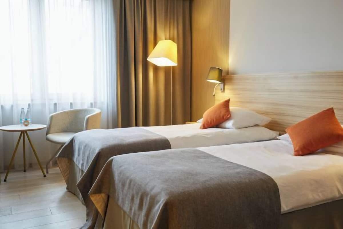 In-room safe, desk, laptop workspace, blackout drapes