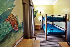 Suite, Multiple Beds | In-room safe, desk, laptop workspace, iron/ironing board