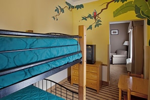 Suite, Multiple Beds | In-room safe, desk, laptop workspace, iron/ironing board