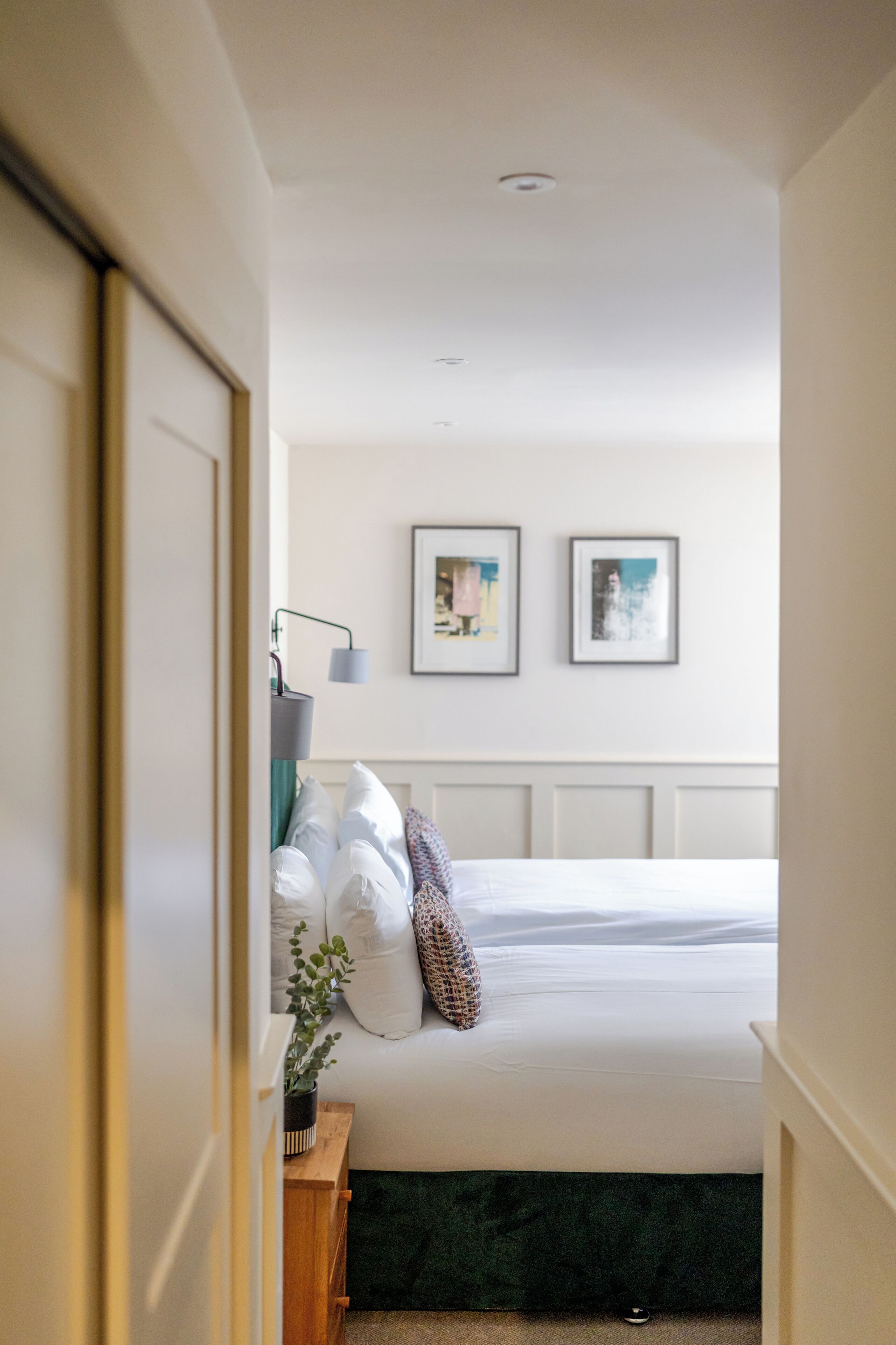 1 bedroom, desk, blackout curtains, iron/ironing board