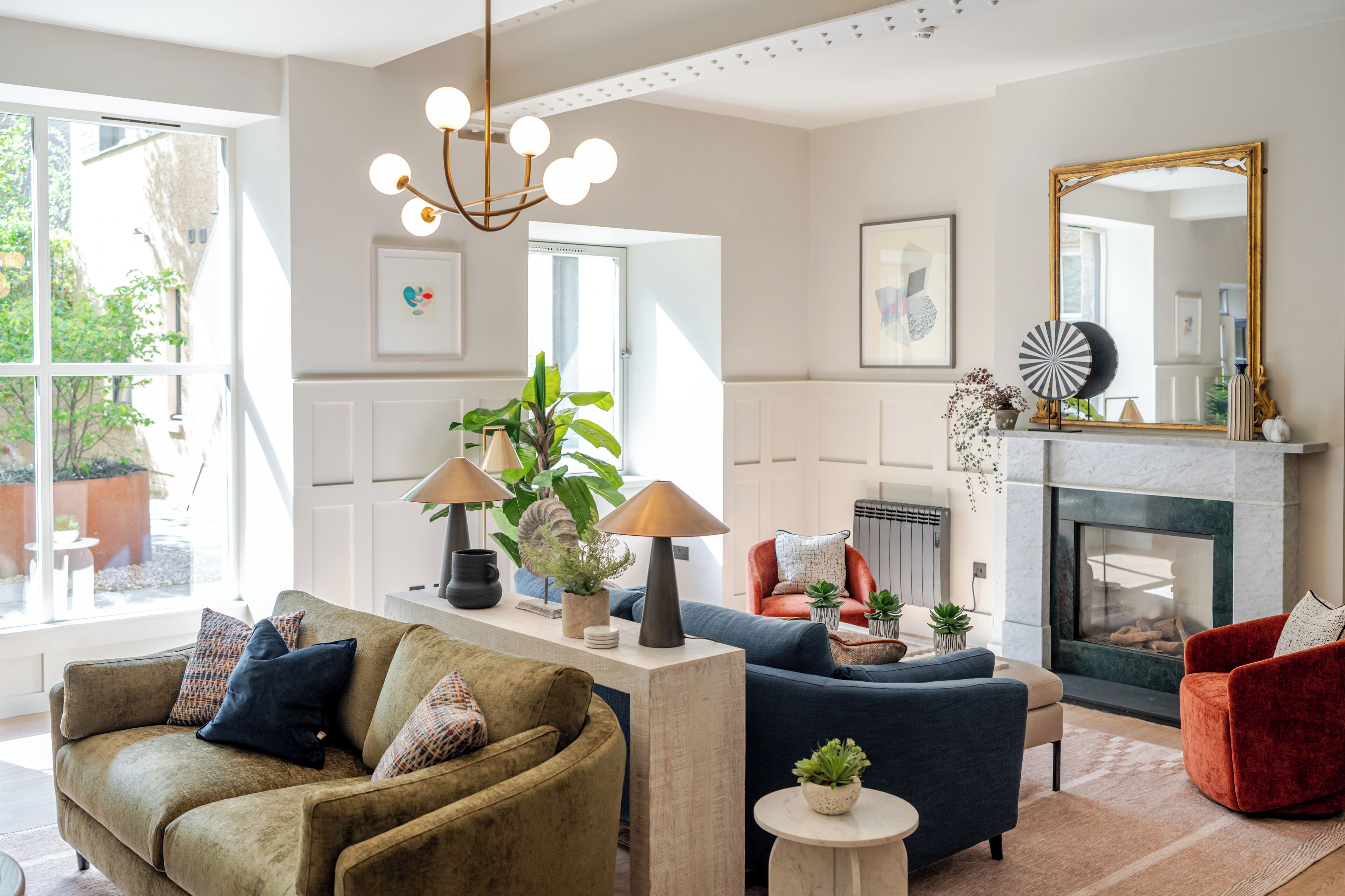 1 bedroom, desk, blackout curtains, iron/ironing board