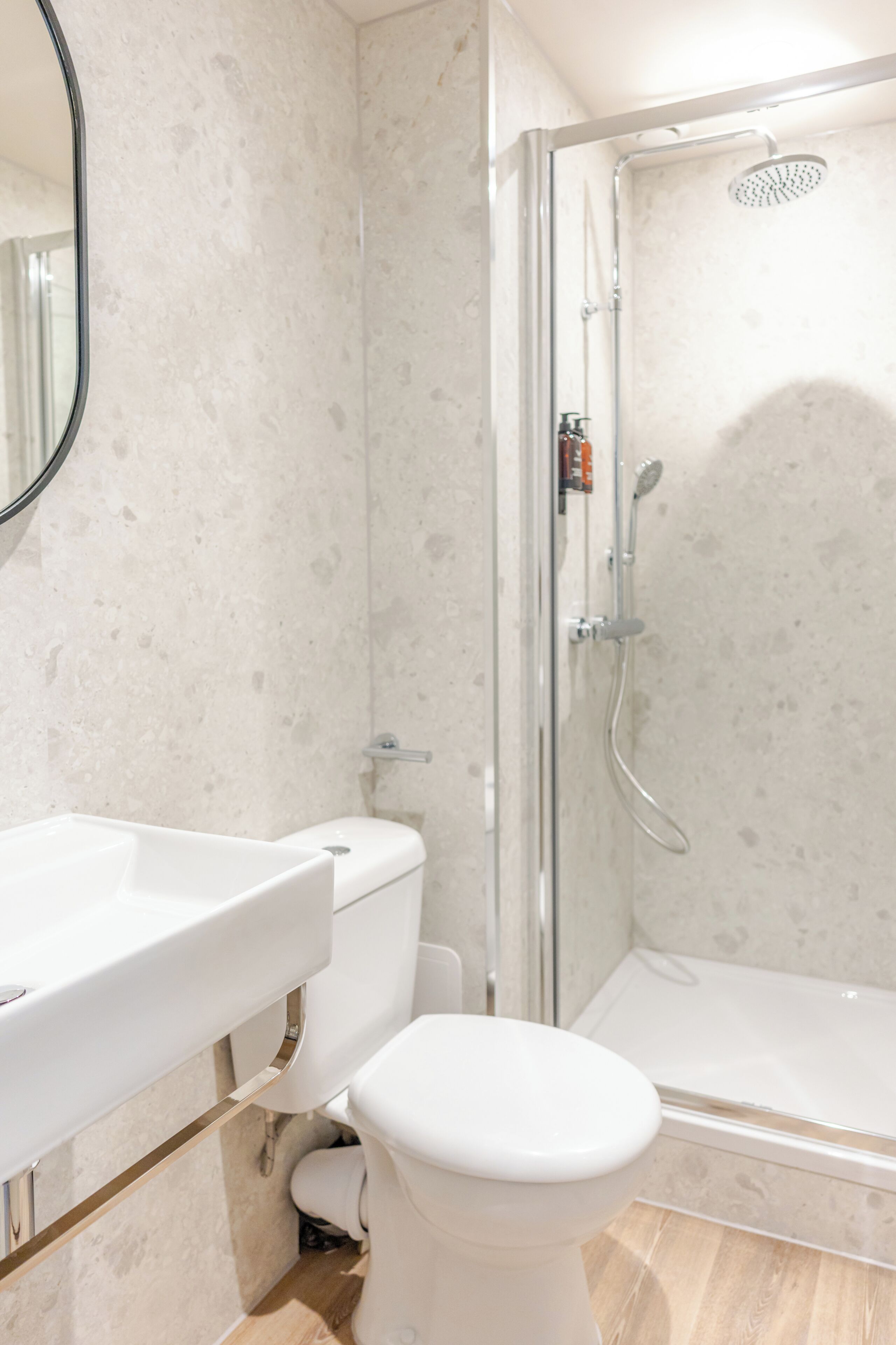 free toiletries, hair dryer, towels