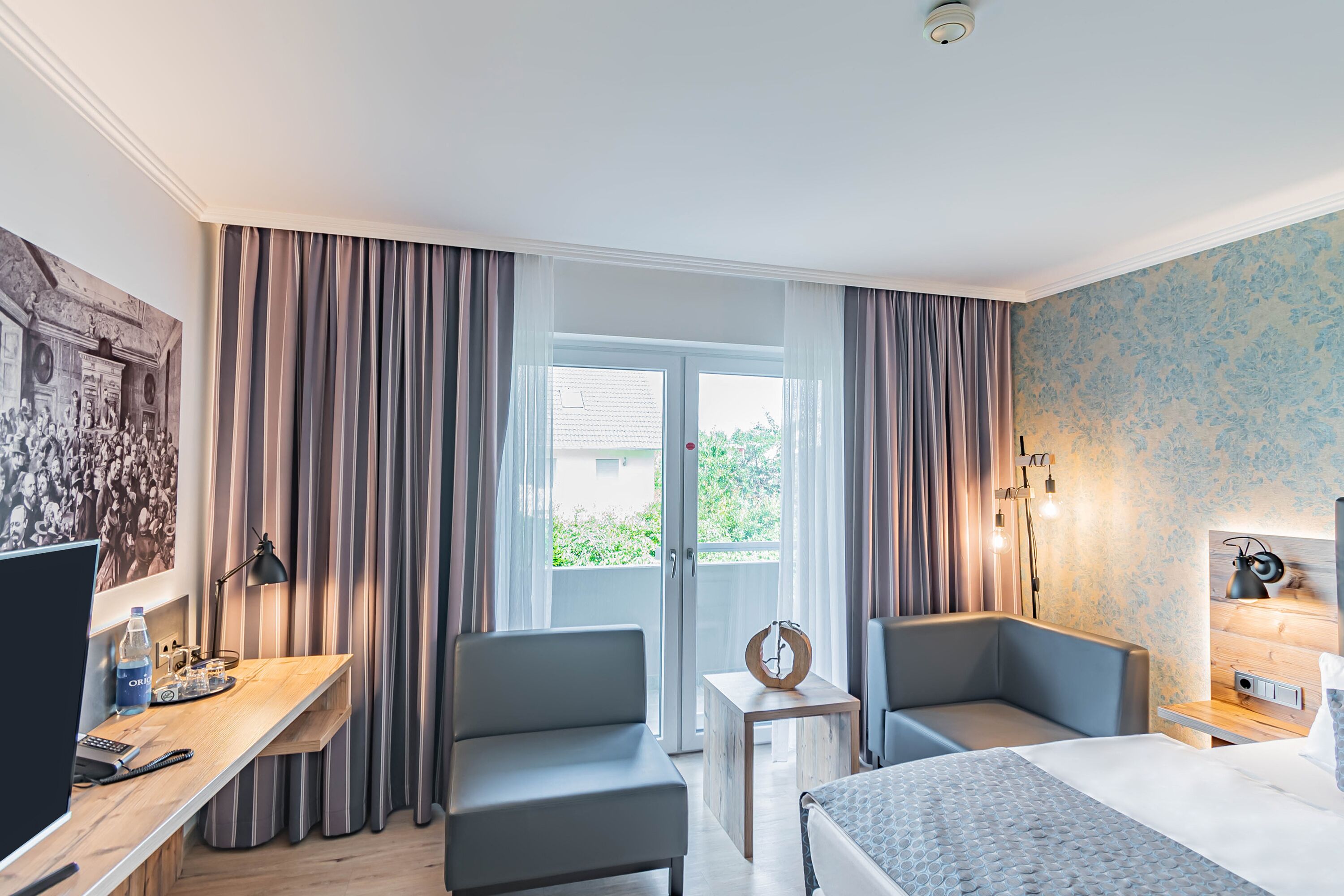 comfort double room, courtyard view | view from room