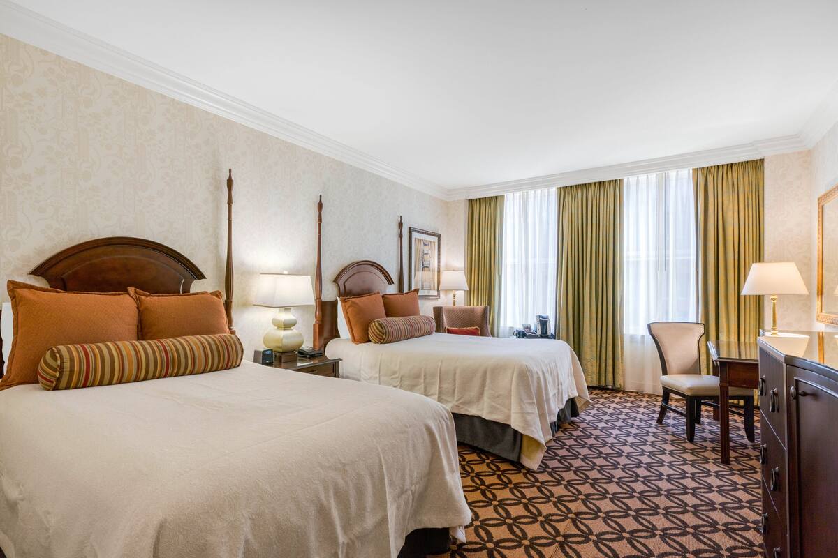 Deluxe Room, 2 Double Beds | 1 bedroom, Egyptian cotton sheets, premium bedding, down comforters