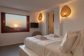 Villa, alberca privada, vista al mar (Zannetina) | Minibar, caja de seguridad en la habitación y decoración personalizada 