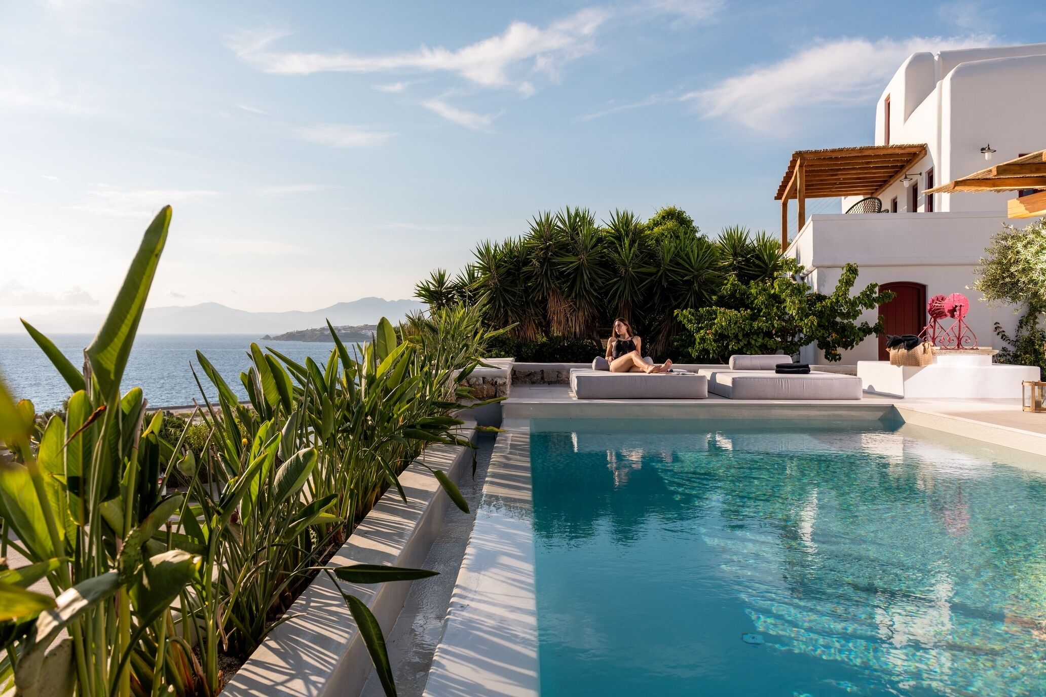 villa, private pool, sea view (zannetina) | minibar, in-room safe, individually decorated, individually furnished