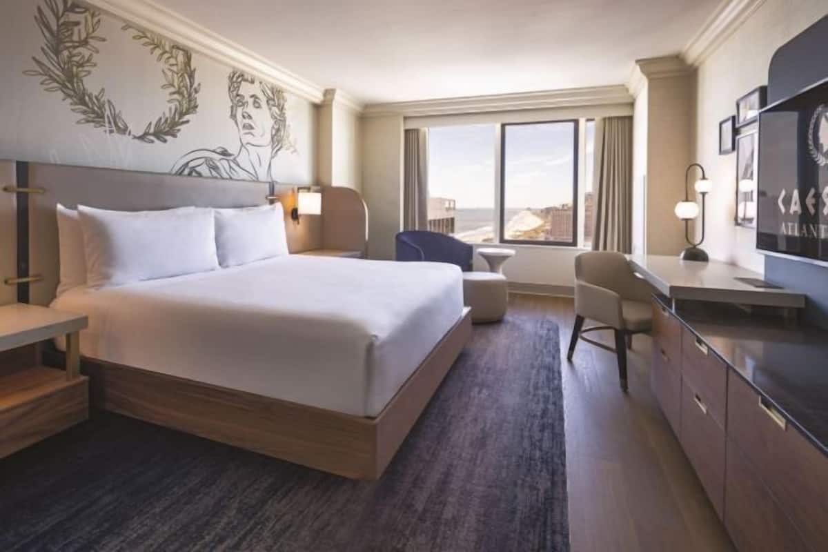 In-room safe, desk, laptop workspace, blackout curtains