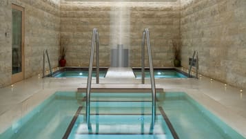Couples treatment room(s), sauna, hot tub, steam room, body treatments