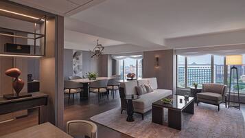 Premium bedding, down duvets, minibar, in-room safe