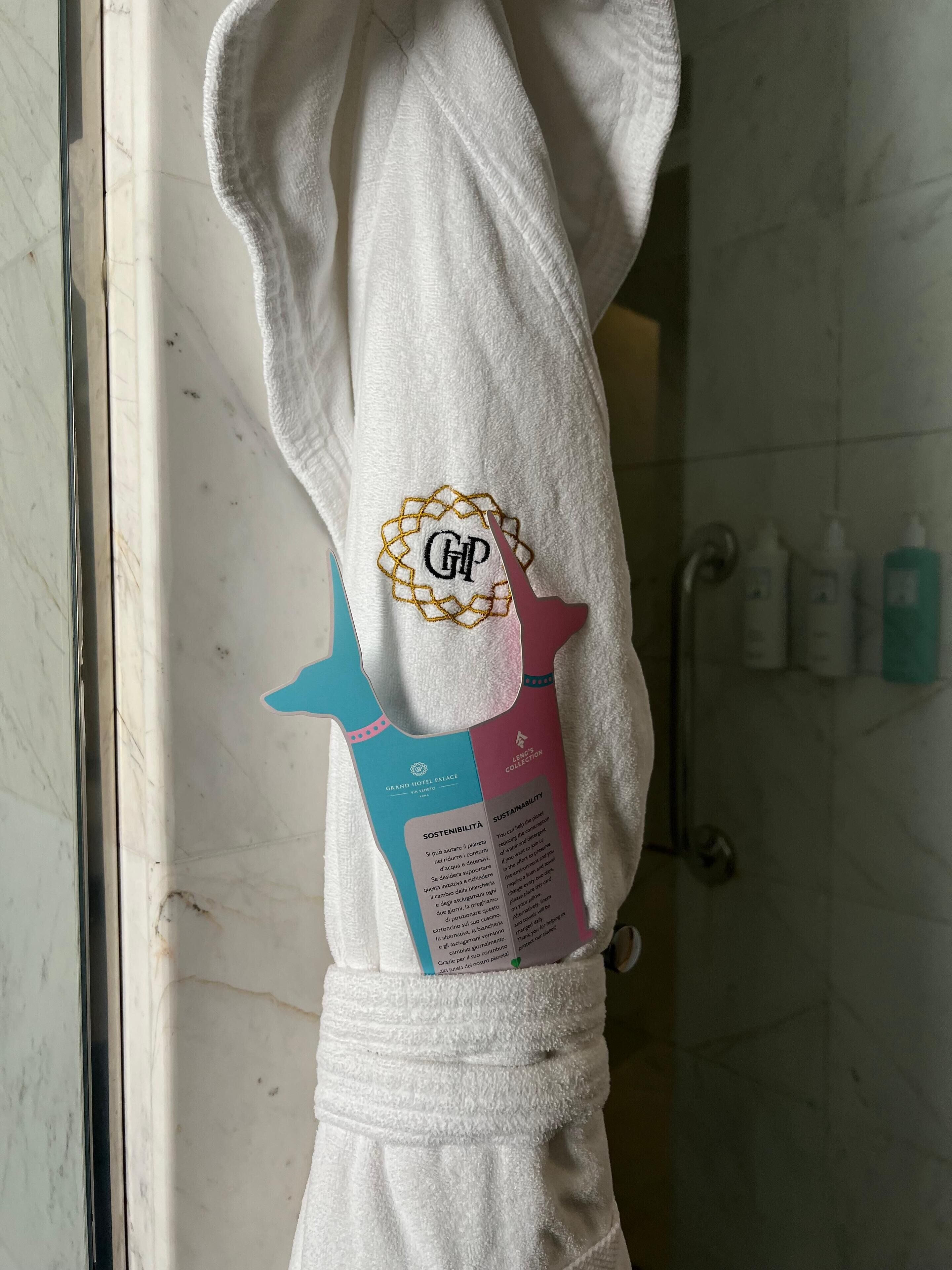 shower, designer toiletries, hair dryer, bathrobes