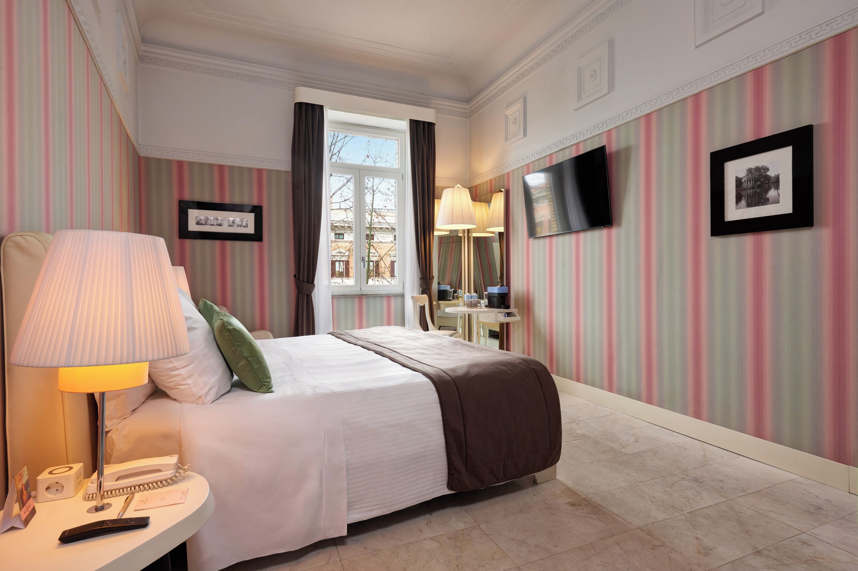 Premium bedding, minibar, in-room safe, desk