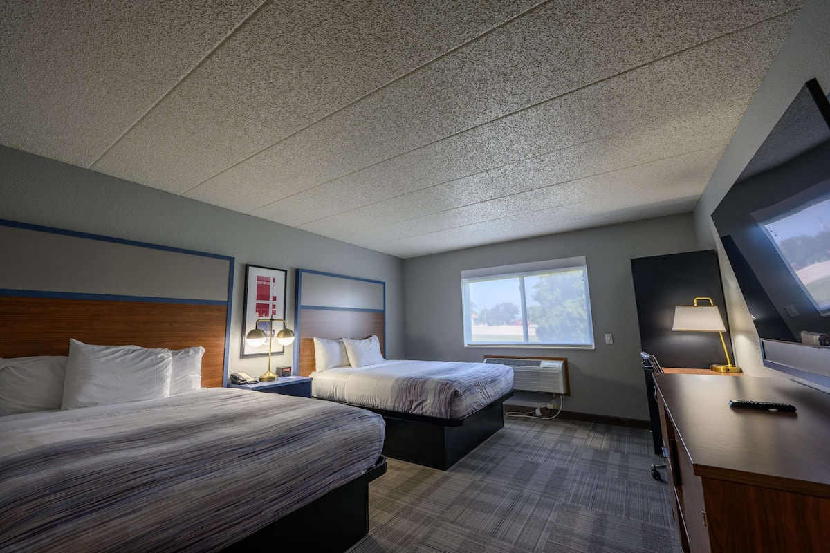 room, 2 queen beds, accessible, non smoking | individually decorated, individually furnished, desk, laptop workspace