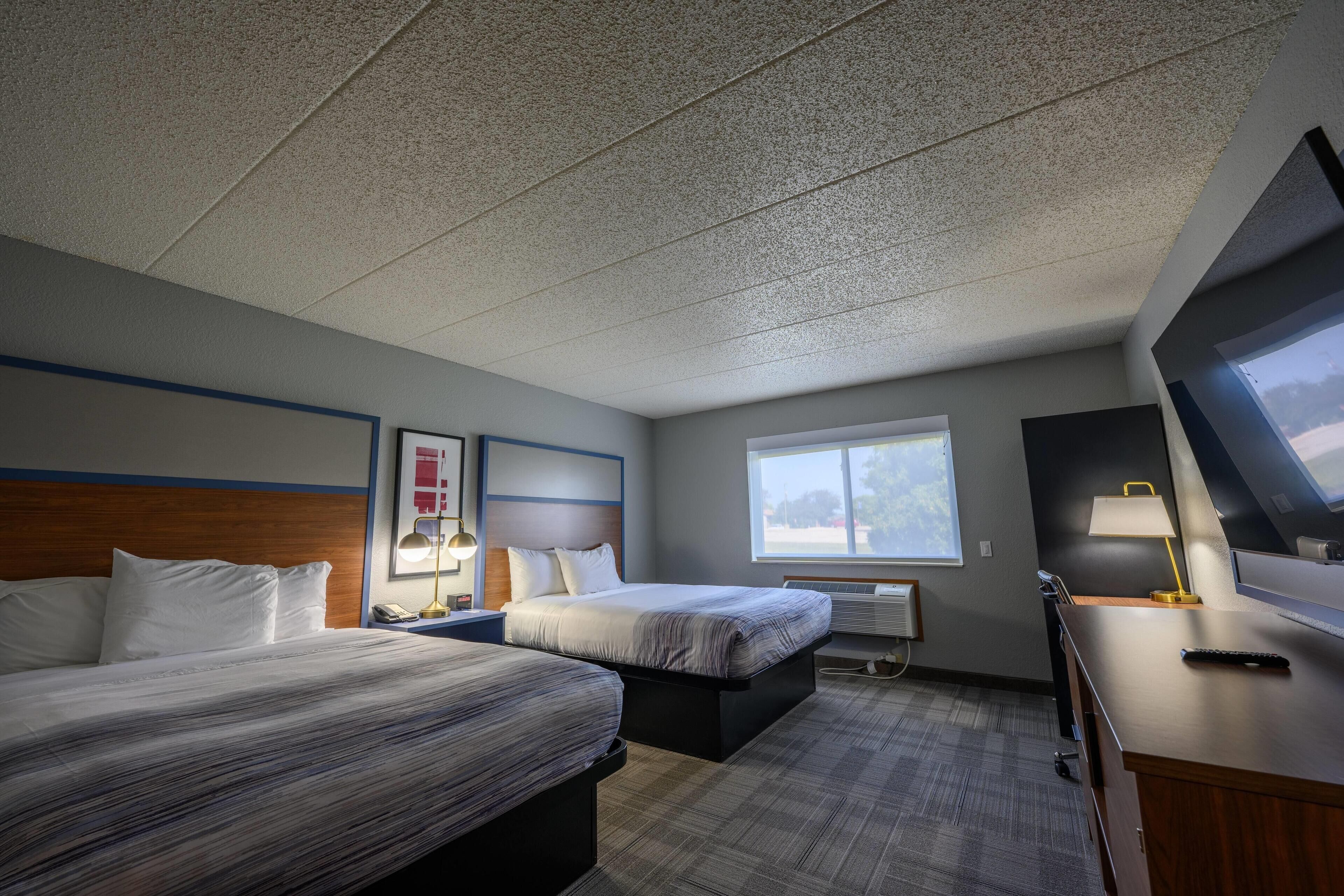 Room, 2 Queen Beds, Accessible, Non Smoking | Individually decorated, individually furnished, desk, laptop workspace