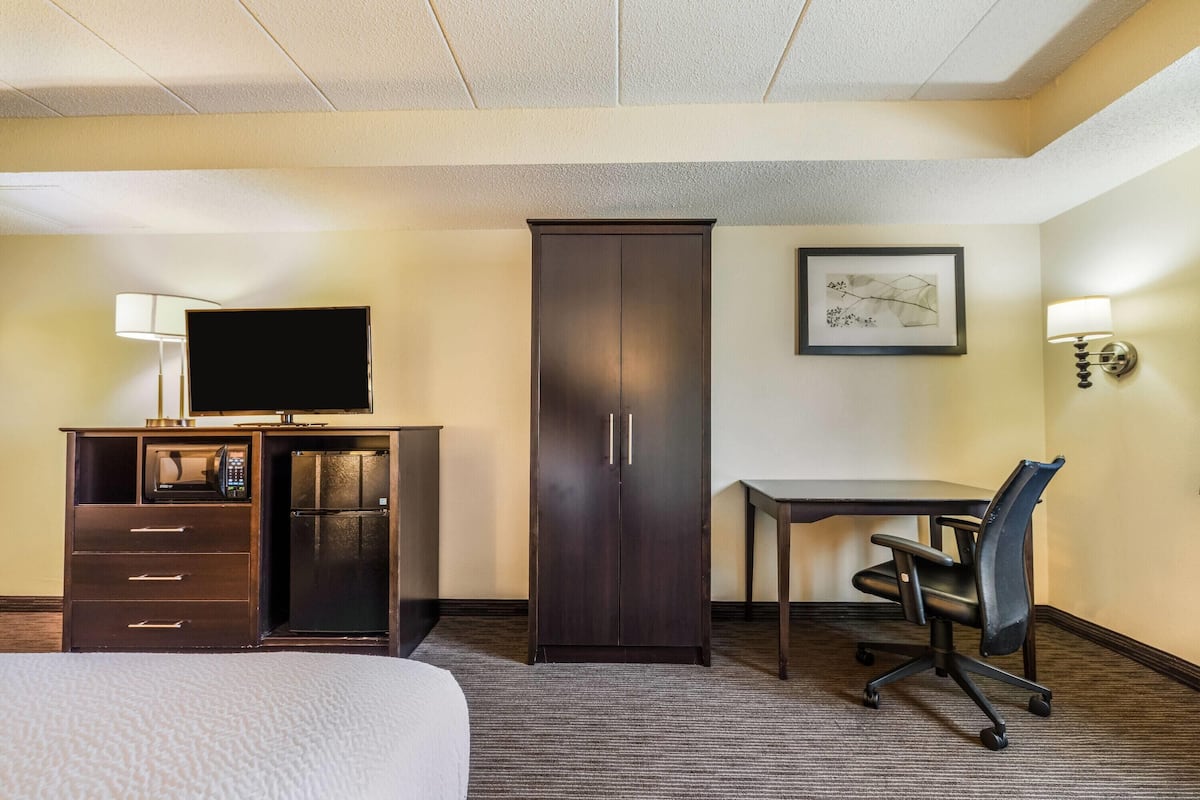 Studio Suite, 1 King Bed, Non Smoking | Pillow-top beds, desk, laptop workspace, iron/ironing board