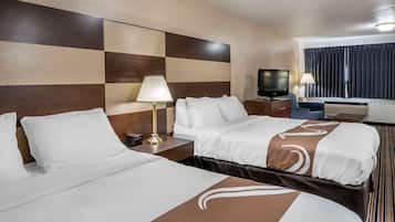 Egyptian cotton sheets, premium bedding, down duvets, pillow-top beds