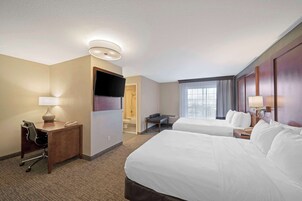 Standard Room, 2 Queen Beds, Non Smoking | Desk, iron/ironing board, free WiFi, bed sheets