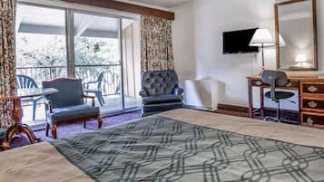 Individually furnished, desk, blackout curtains, iron/ironing board