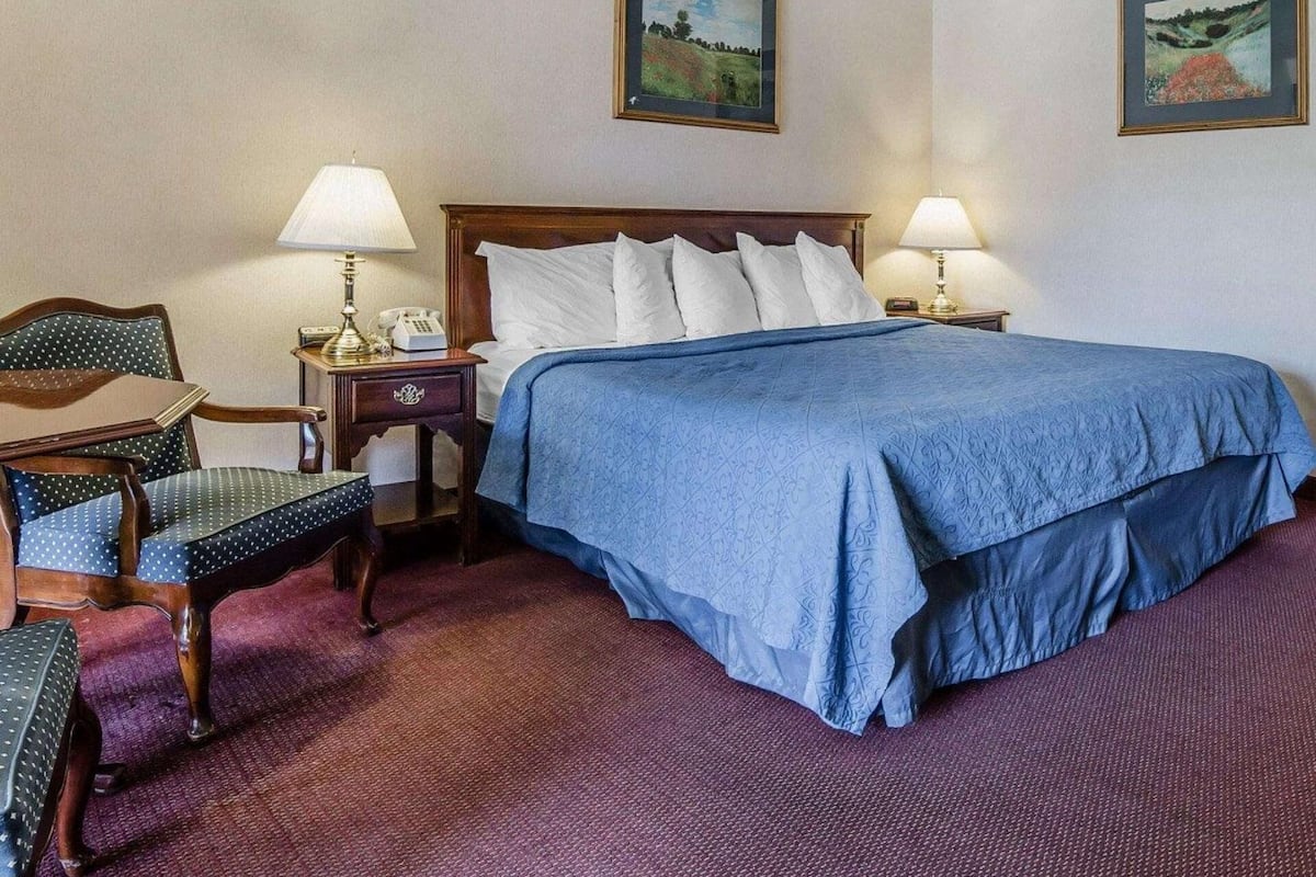 Individually furnished, desk, blackout curtains, iron/ironing board