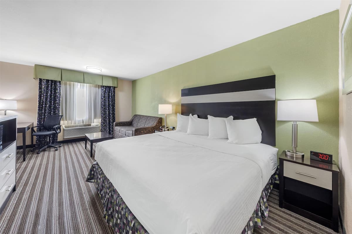 Standard Room, 1 Katil Raja (King), Non Smoking, Refrigerator & Microwave | 1 bilik tidur, meja, ruang kerja komputer riba