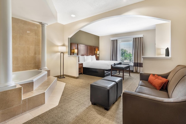 Suite, 1 King Bed, Non Smoking, Jetted Tub | In-room safe, desk, iron/ironing board, free cribs/infant beds - Comfort Suites Myrtle Beach Central (Myrtle Beach)