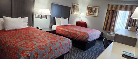 In-room safe, desk, laptop workspace, blackout curtains