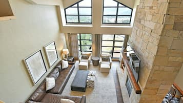 42-inch flat-screen TV with satellite channels, TV, iPod dock