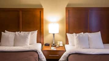 Standard Room, 2 Queen Beds | In-room safe, iron/ironing board, free WiFi, bed sheets