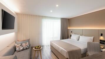 Literie de qualité supérieure, couette en duvet d'oie, minibar