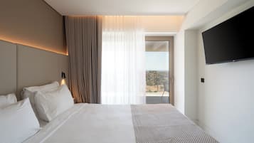 Literie de qualité supérieure, couette en duvet d'oie, minibar