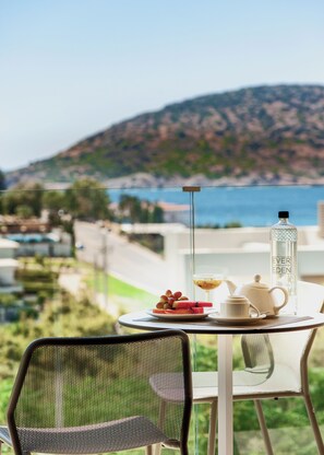 Vista a la playa o el mar