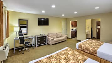 Iron/ironing board, free WiFi, bed sheets, alarm clocks