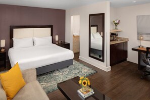 Premium bedding, minibar, in-room safe, desk