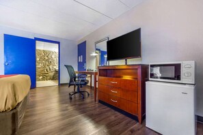 Desk, iron/ironing board, cribs/infant beds, rollaway beds