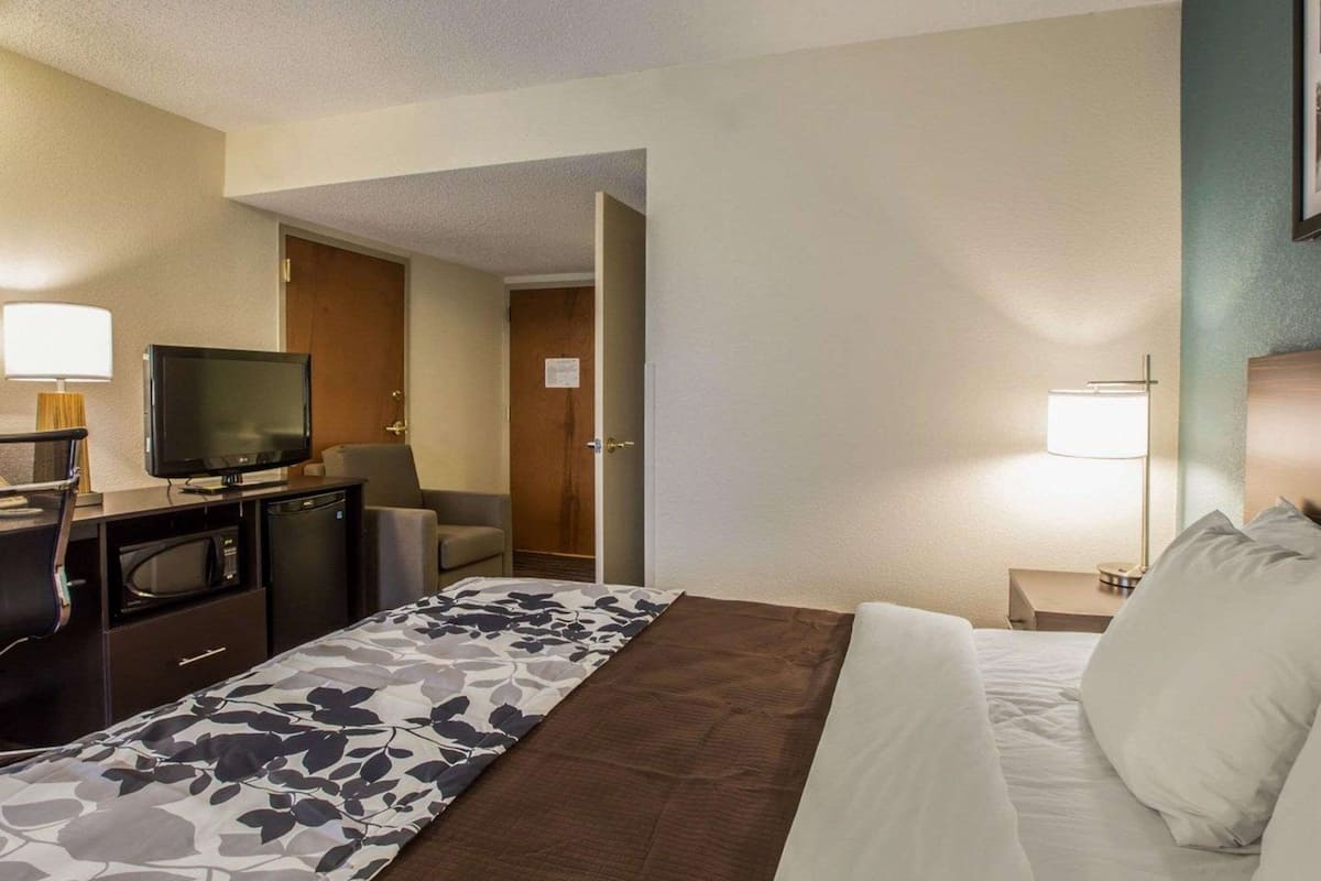 standard room, 1 king bed, accessible, non smoking | desk, laptop workspace, iron/ironing board, rollaway beds