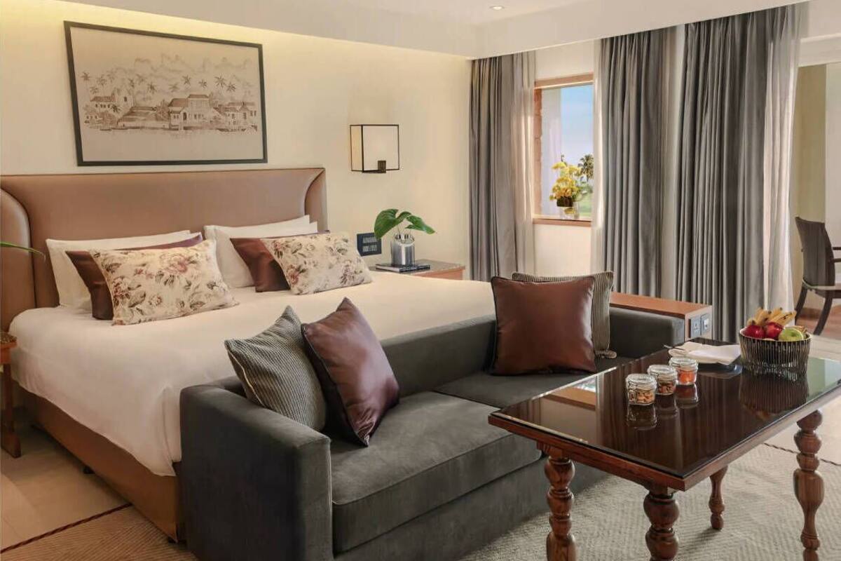 Ropa de cama de alta calidad y minibar 