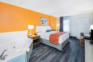 Suite, 1 King-Bett, Raucher | Schreibtisch, Bügeleisen/Bügelbrett, kostenloses WLAN, Bettwäsche