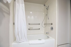 Free toiletries, hair dryer, towels