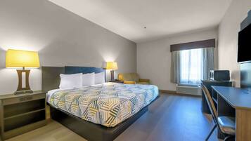 1 slaapkamer, luxe beddengoed, pillowtop-bedden, een bureau