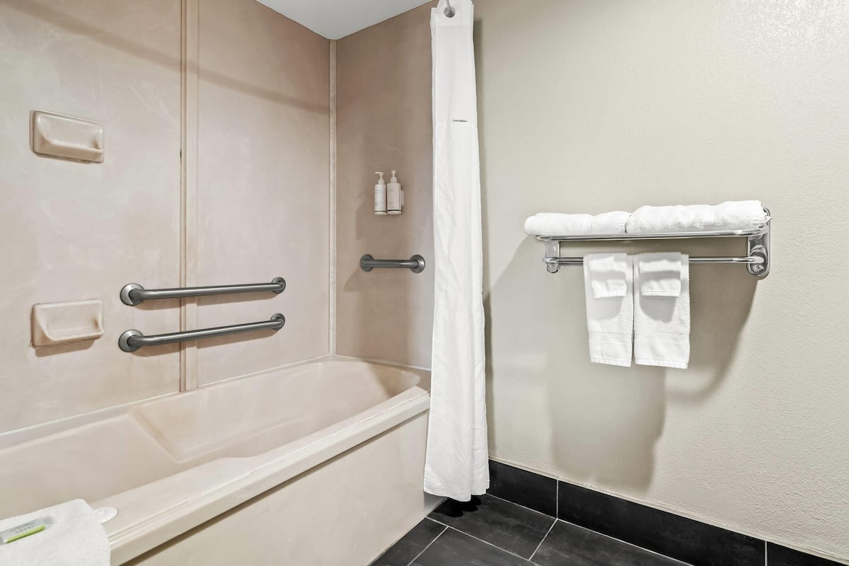 Room, 1 King Bed, Accessible, Non Smoking | Accessible bathroom