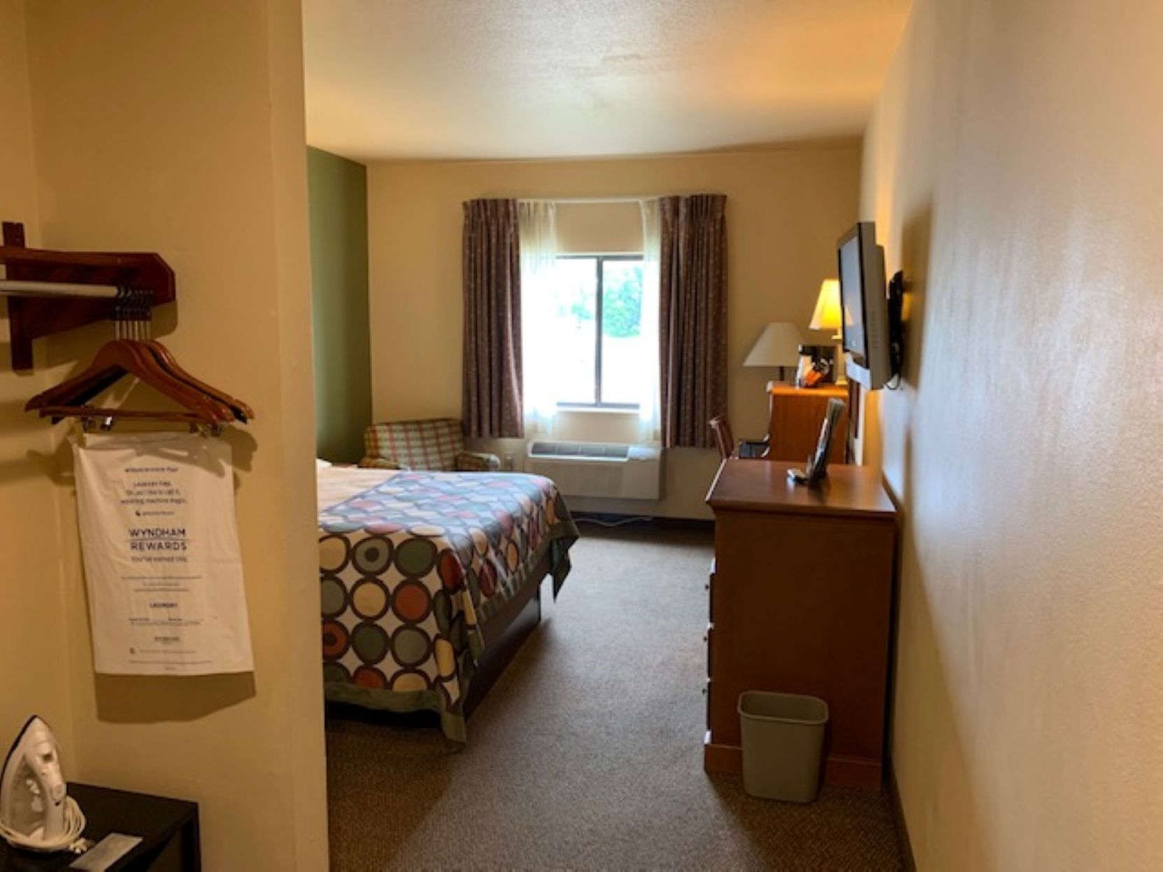 In-room safe, desk, laptop workspace, blackout drapes