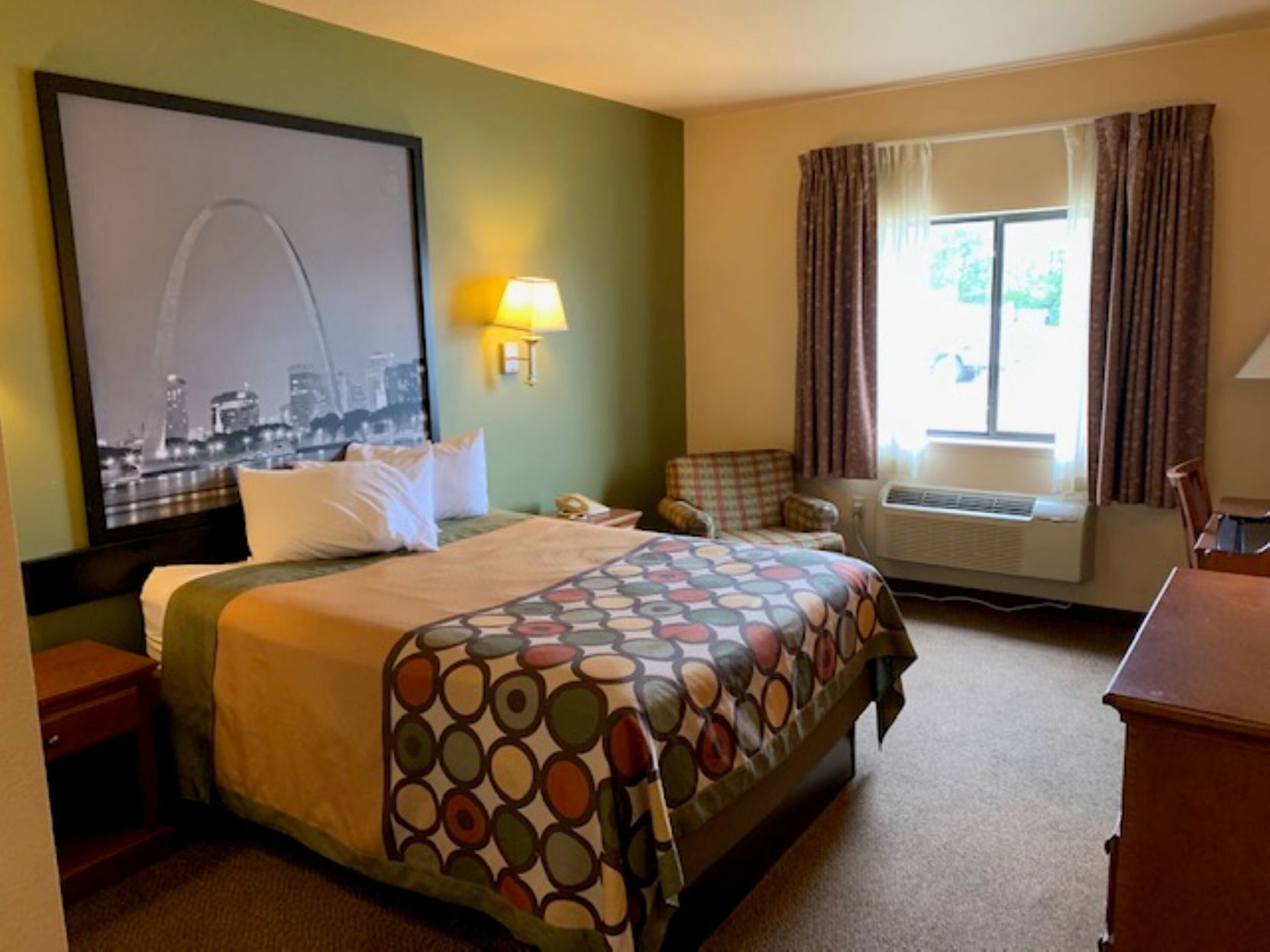 In-room safe, desk, laptop workspace, blackout drapes